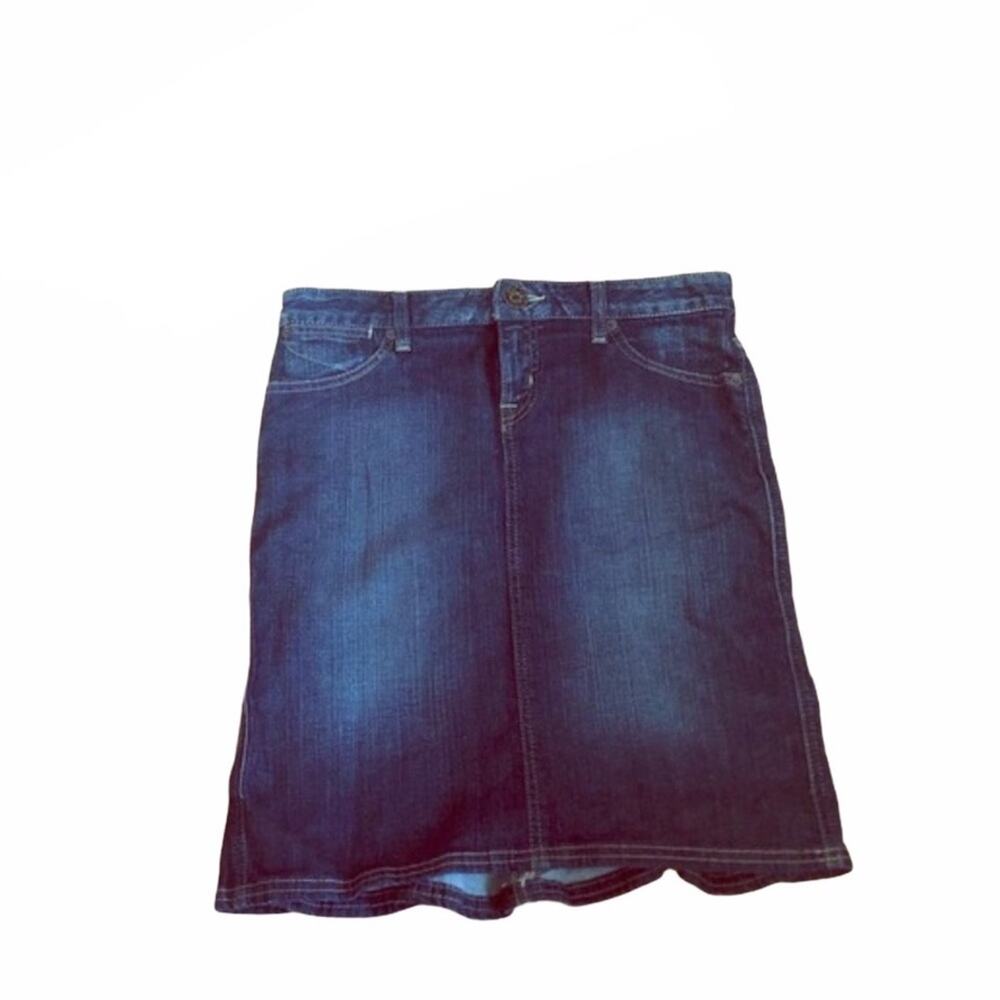Guess jeans Y2K classic dark wash denim ruffle skirt 28